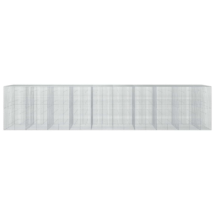 Gabion cu sârmă de 3,5 mm și plasă de 5x5 cm 950x50x200 cm WALTI