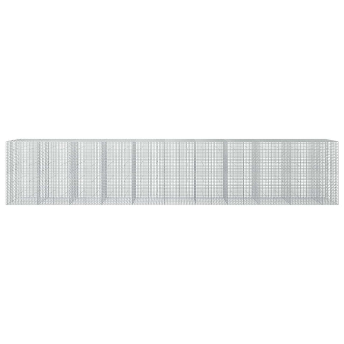 Gabion cu sârmă de 3,5 mm și plasă de 5x5 cm 1050x50x200 cm WALTI