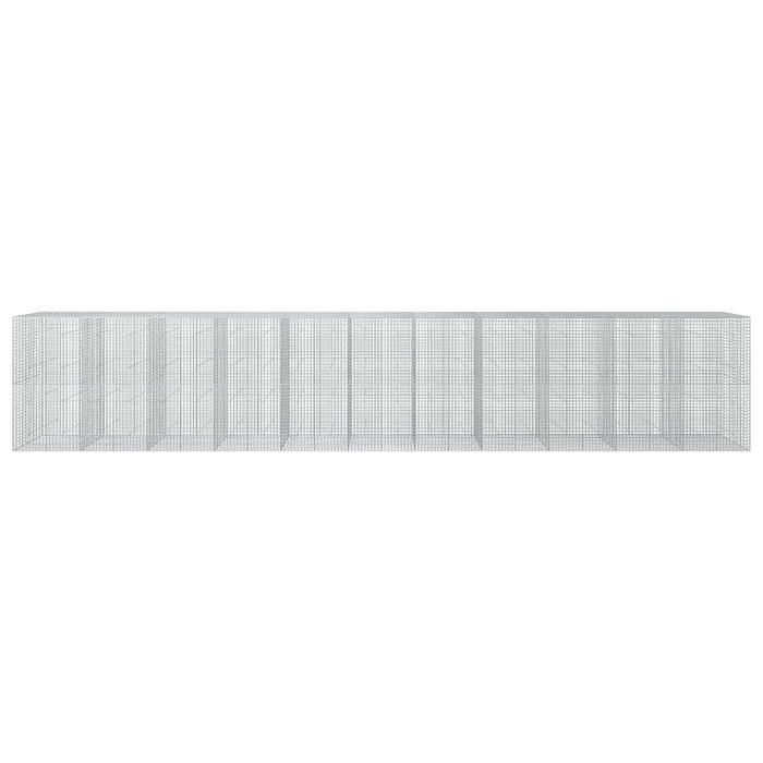 Gabion cu sârmă de 3,5 mm și plasă de 5x5 cm 1100x50x200 cm WALTI