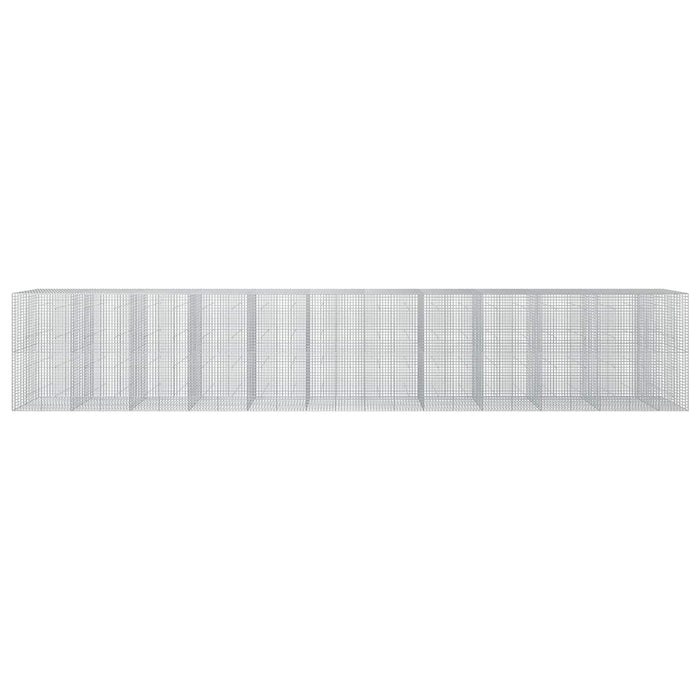 Gabion cu sârmă de 3,5 mm și plasă de 5x5 cm 1150x50x200 cm WALTI