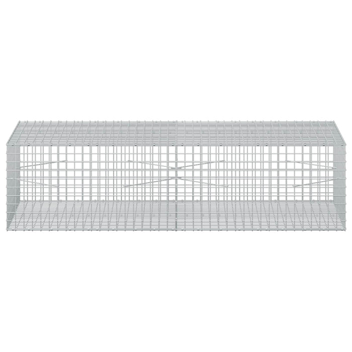 Gabion cu sârmă de 3,5 mm și plasă de 5x5 cm 200x100x50 cm WALTI