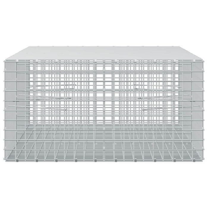 Gabion cu sârmă de 3,5 mm și plasă de 5x5 cm 250x100x50 cm WALTI