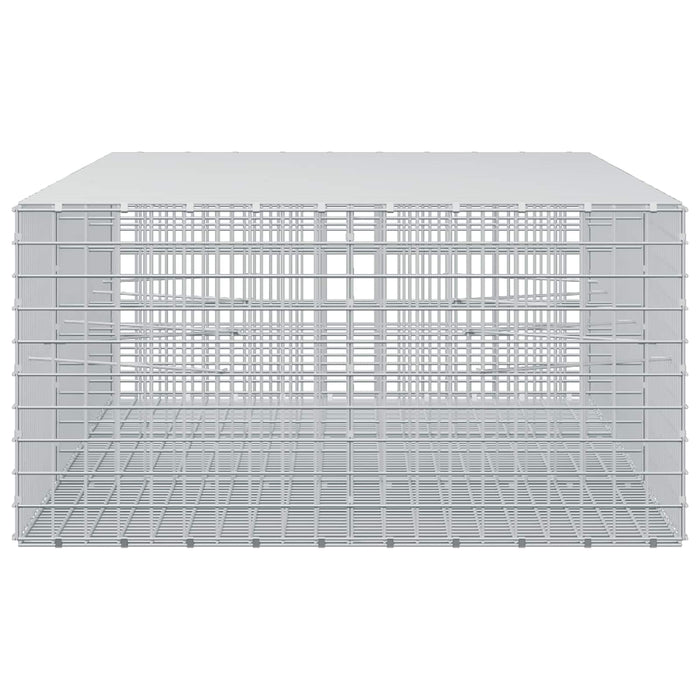 Gabion cu sârmă de 3,5 mm și plasă de 5x5 cm 300x100x50 cm WALTI