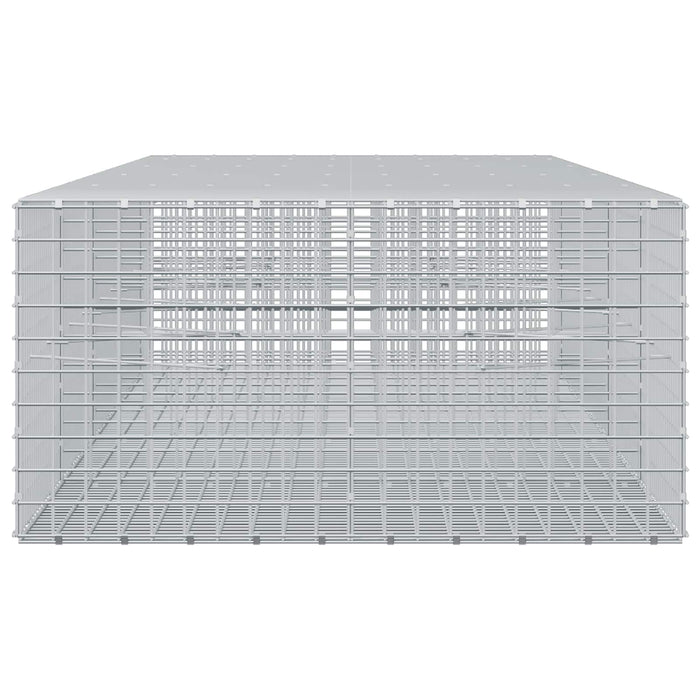 Gabion cu sârmă de 3,5 mm și plasă de 5x5 cm 450x100x50 cm WALTI