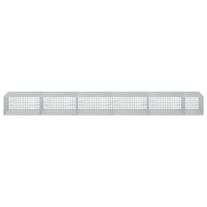 Gabion cu sârmă de 3,5 mm și plasă de 5x5 cm 550x100x50 cm WALTI