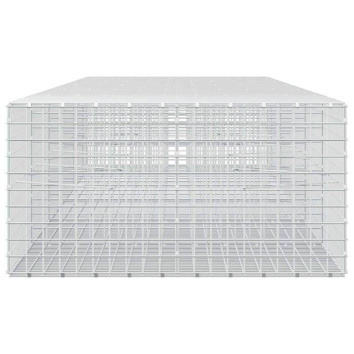 Gabion cu sârmă de 3,5 mm și plasă de 5x5 cm 550x100x50 cm WALTI