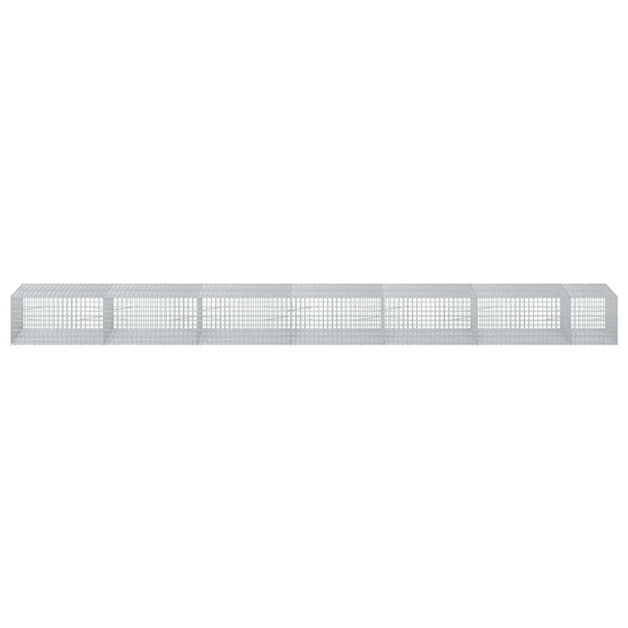 Gabion cu sârmă de 3,5 mm și plasă de 5x5 cm 650x100x50 cm WALTI