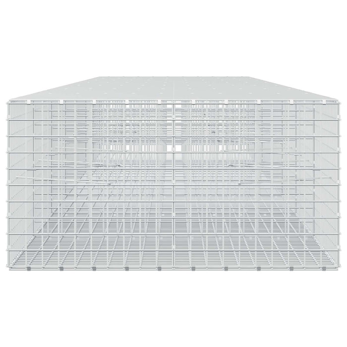Gabion cu sârmă de 3,5 mm și plasă de 5x5 cm 700x100x50 cm WALTI