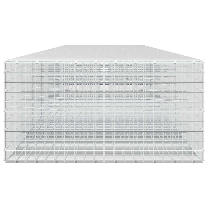 Gabion cu sârmă de 3,5 mm și plasă de 5x5 cm 800x100x50 cm WALTI