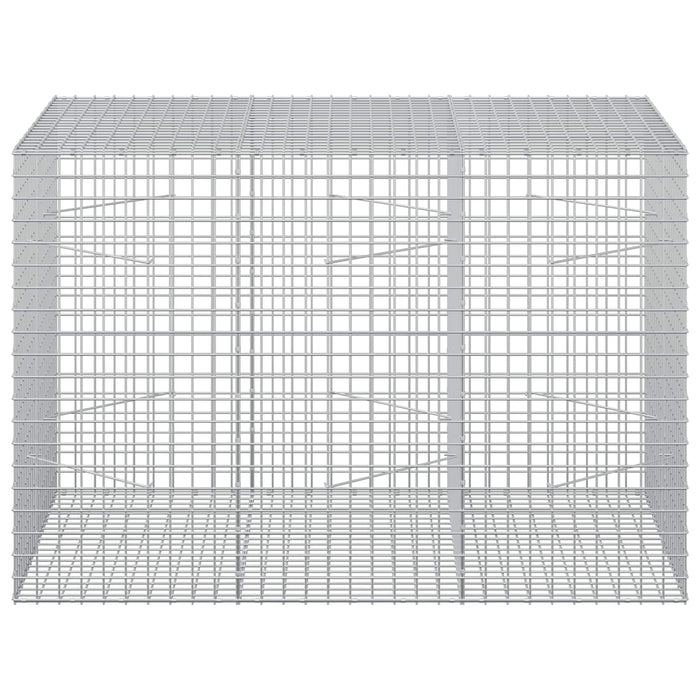 Gabion cu sârmă de 3,5 mm și plasă de 5x5 cm 150x100x100 cm WALTI