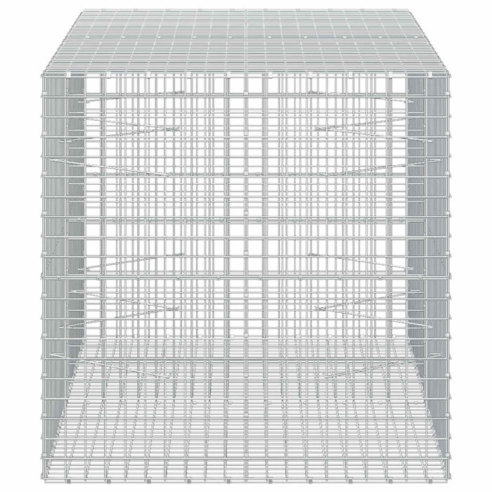 Gabion cu sârmă de 3,5 mm și plasă de 5x5 cm 200x100x100 cm WALTI