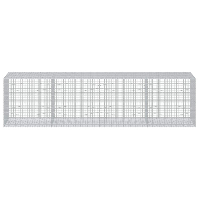 Gabion cu sârmă de 3,5 mm și plasă de 5x5 cm 400x100x100 cm WALTI
