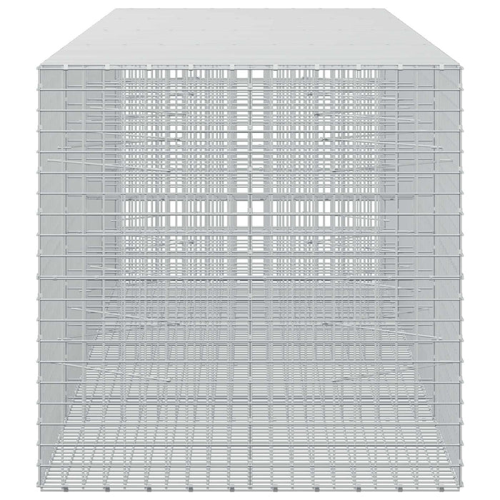 Gabion cu sârmă de 3,5 mm și plasă de 5x5 cm 400x100x100 cm WALTI
