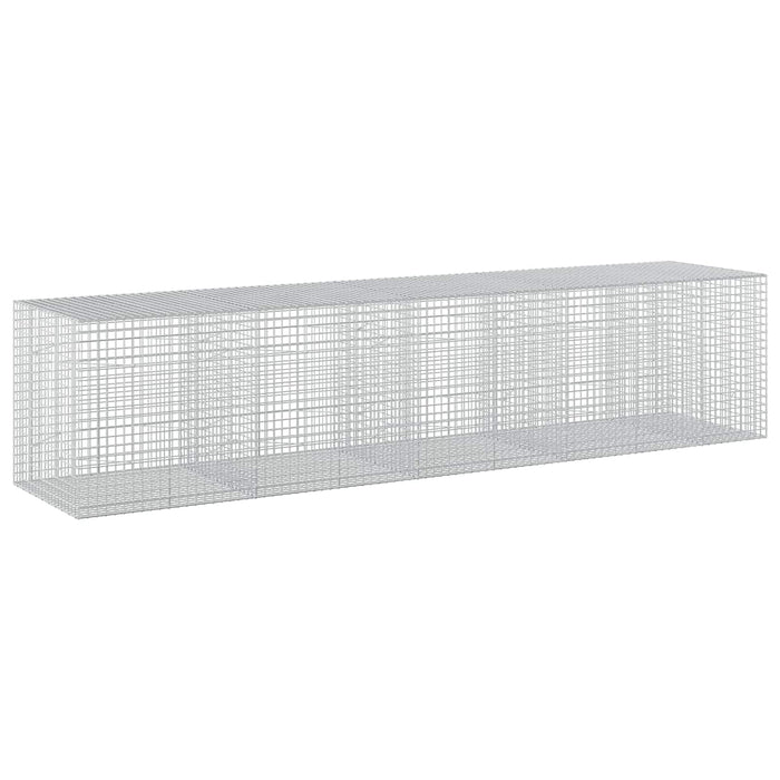Gabion cu sârmă de 3,5 mm și plasă de 5x5 cm 450x100x100 cm WALTI