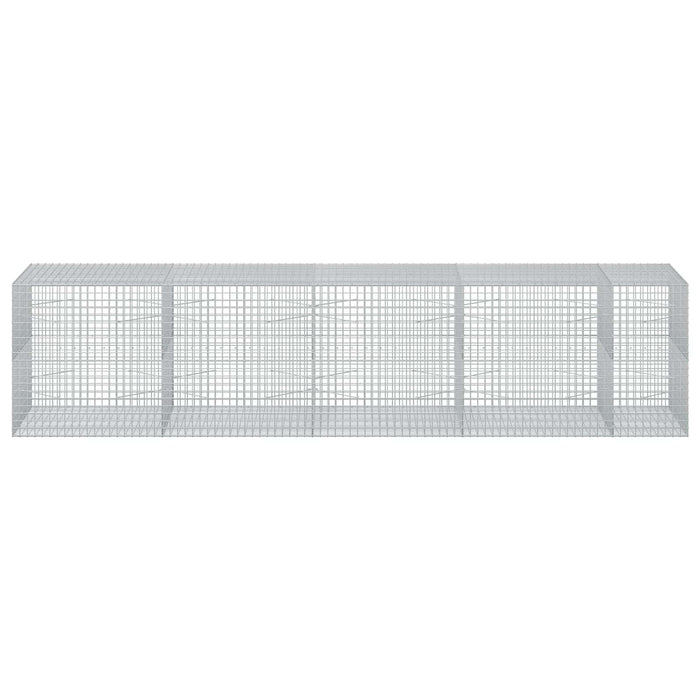 Gabion cu sârmă de 3,5 mm și plasă de 5x5 cm 450x100x100 cm WALTI