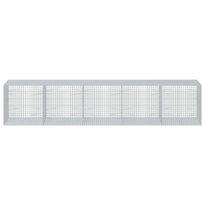 Gabion cu sârmă de 3,5 mm și plasă de 5x5 cm 500x100x100 cm WALTI