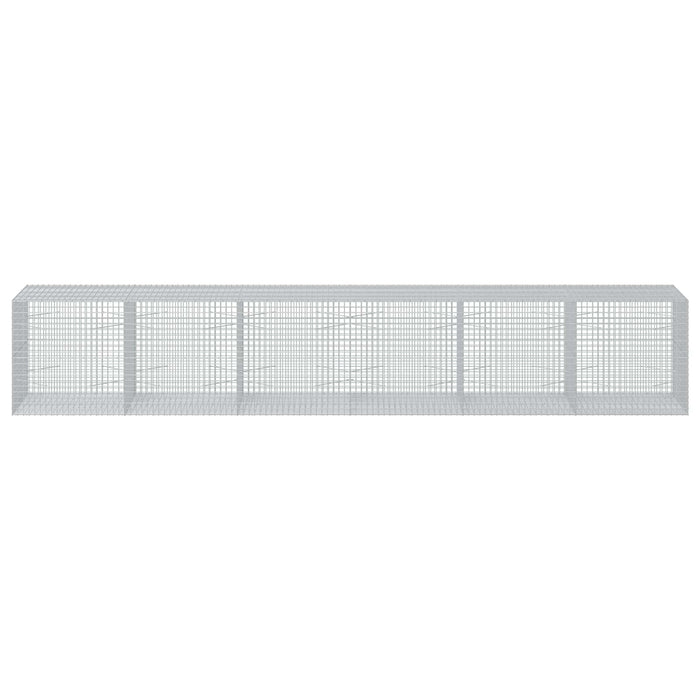 Gabion cu sârmă de 3,5 mm și plasă de 5x5 cm 600x100x100 cm WALTI