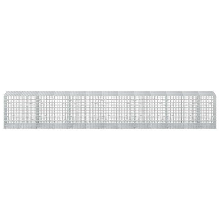 Gabion cu sârmă de 3,5 mm și plasă de 5x5 cm 650x100x100 cm WALTI
