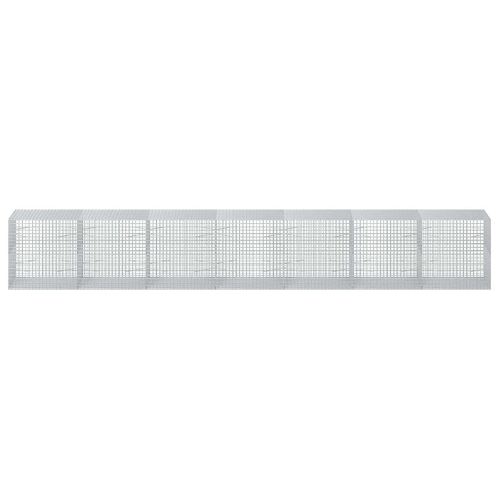 Gabion cu sârmă de 3,5 mm și plasă de 5x5 cm 700x100x100 cm WALTI