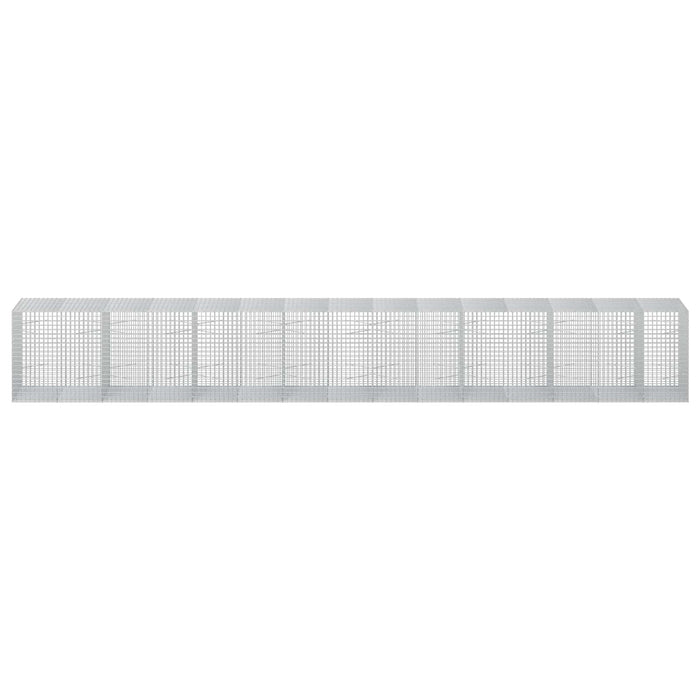 Gabion cu sârmă de 3,5 mm și plasă de 5x5 cm 750x100x100 cm WALTI