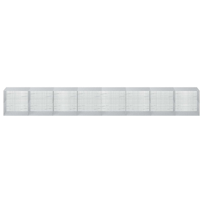 Gabion cu sârmă de 3,5 mm și plasă de 5x5 cm 800x100x100 cm WALTI