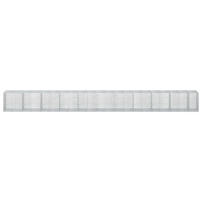 Gabion cu sârmă de 3,5 mm și plasă de 5x5 cm 1050x100x100 cm WALTI