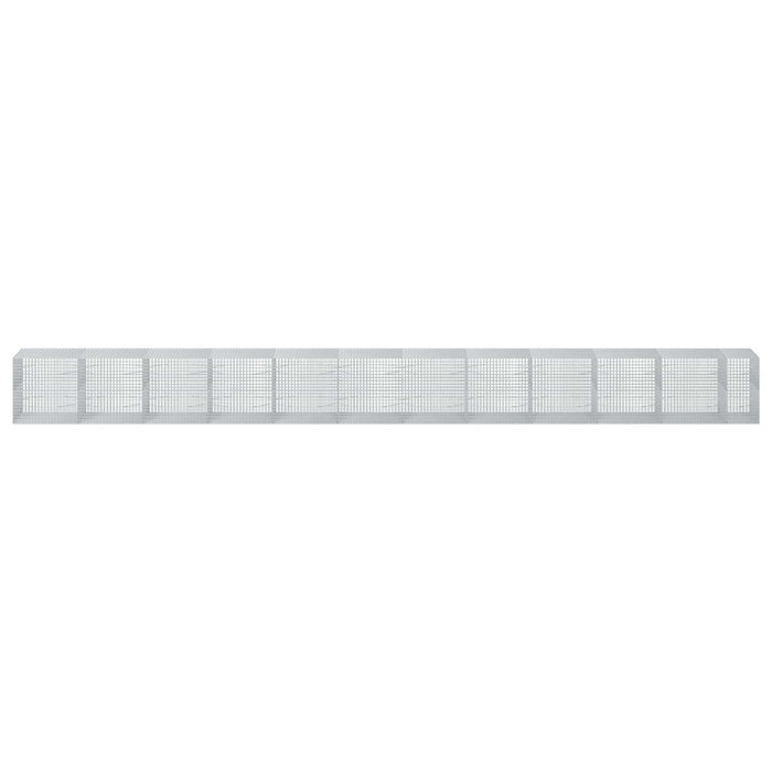 Gabion cu sârmă de 3,5 mm și plasă de 5x5 cm 1150x100x100 cm WALTI
