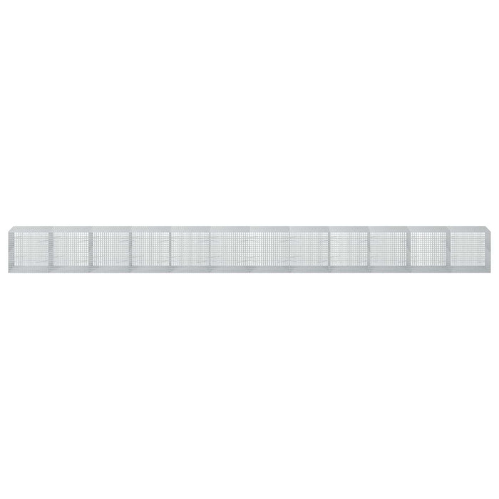 Gabion cu sârmă de 3,5 mm și plasă de 5x5 cm 1200x100x100 cm WALTI