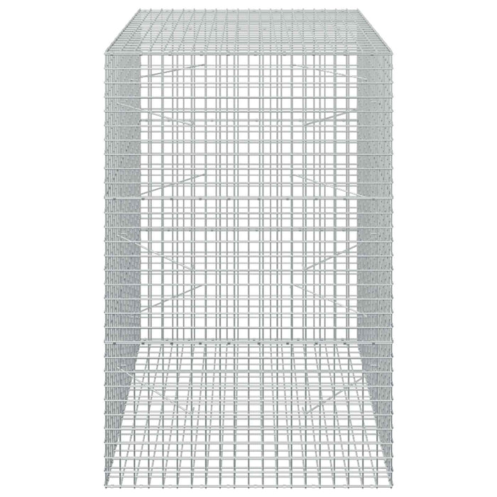 Gabion cu sârmă de 3,5 mm și plasă de 5x5 cm 100x100x150 cm WALTI