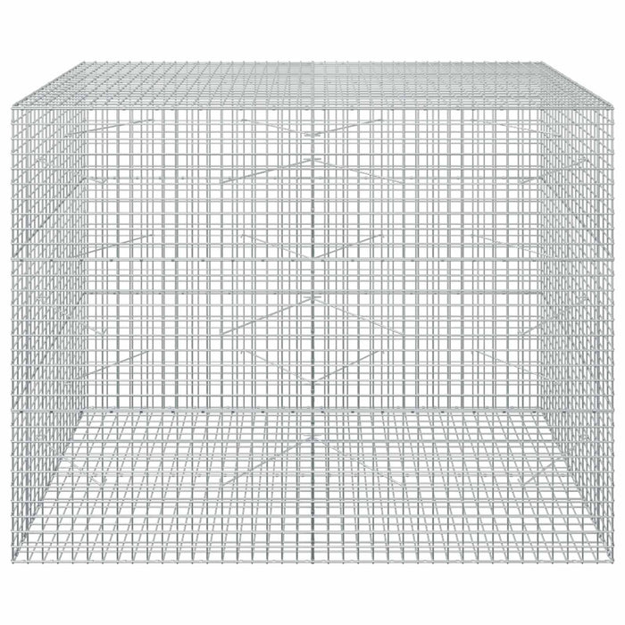 Gabion cu sârmă de 3,5 mm și plasă de 5x5 cm 200x100x150 cm WALTI