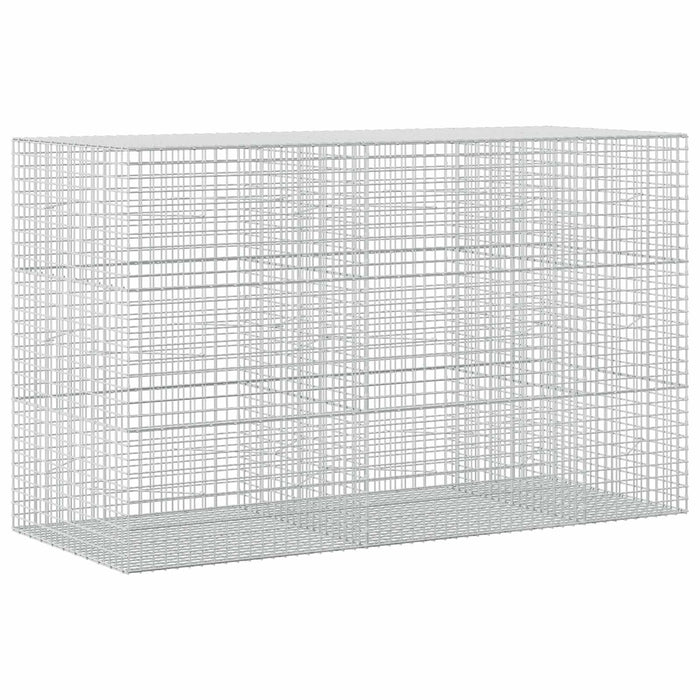 Gabion cu sârmă de 3,5 mm și plasă de 5x5 cm 250x100x150 cm WALTI
