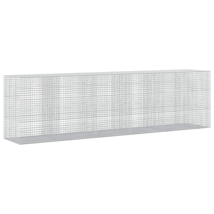 Gabion cu sârmă de 3,5 mm și plasă de 5x5 cm 550x100x150 cm WALTI