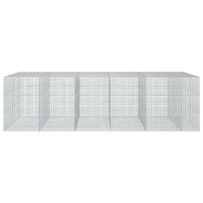 Gabion cu sârmă de 3,5 mm și plasă de 5x5 cm 550x100x150 cm WALTI