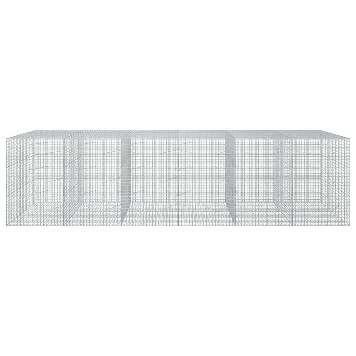 Gabion cu sârmă de 3,5 mm și plasă de 5x5 cm 600x100x150 cm WALTI