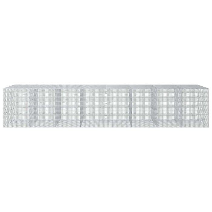 Gabion cu sârmă de 3,5 mm și plasă de 5x5 cm 800x100x150 cm WALTI