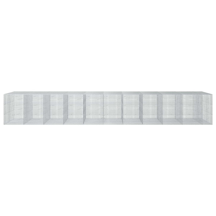 Gabion cu sârmă de 3,5 mm și plasă de 5x5 cm 1050x100x150 cm WALTI