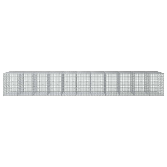 Gabion cu sârmă de 3,5 mm și plasă de 5x5 cm 1100x100x150 cm WALTI