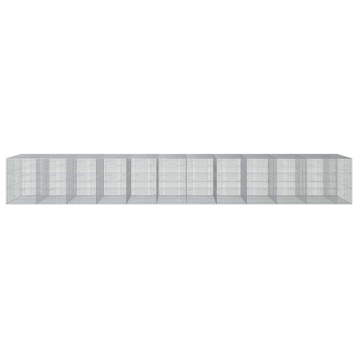 Gabion cu sârmă de 3,5 mm și plasă de 5x5 cm 1150x100x150 cm WALTI