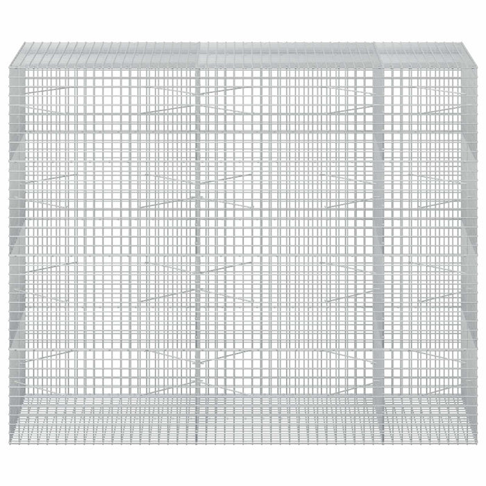 Gabion cu sârmă de 3,5 mm și plasă de 5x5 cm 250x100x200 cm WALTI