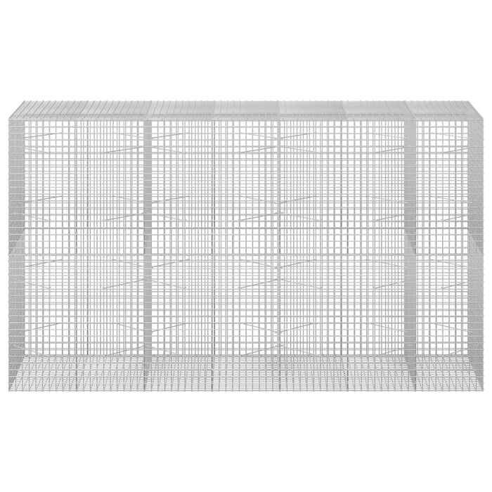 Gabion cu sârmă de 3,5 mm și plasă de 5x5 cm 350x100x200 cm - WALTI WALTI
