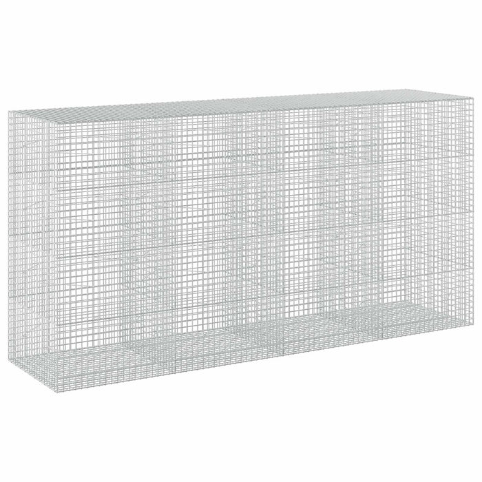 Gabion cu sârmă de 3,5 mm și plasă de 5x5 cm 400x100x200 cm WALTI