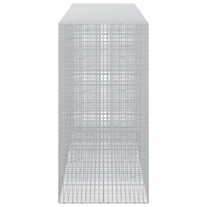Gabion cu sârmă de 3,5 mm și plasă de 5x5 cm 400x100x200 cm WALTI