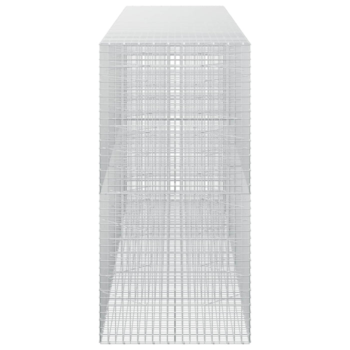 Gabion cu sârmă de 3,5 mm și plasă de 5x5 cm 450x100x200 cm WALTI