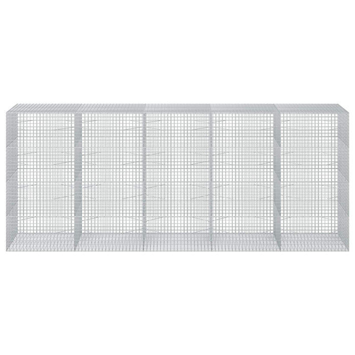 Gabion cu sârmă de 3,5 mm și plasă de 5x5 cm 500x100x200 cm WALTI