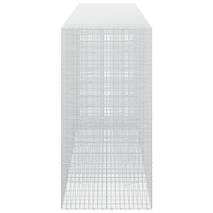 Gabion cu sârmă de 3,5 mm și plasă de 5x5 cm 500x100x200 cm WALTI