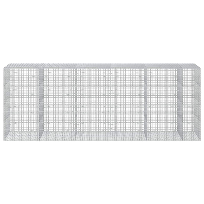 Gabion cu sârmă de 3,5 mm și plasă de 5x5 cm 550x100x200 cm WALTI