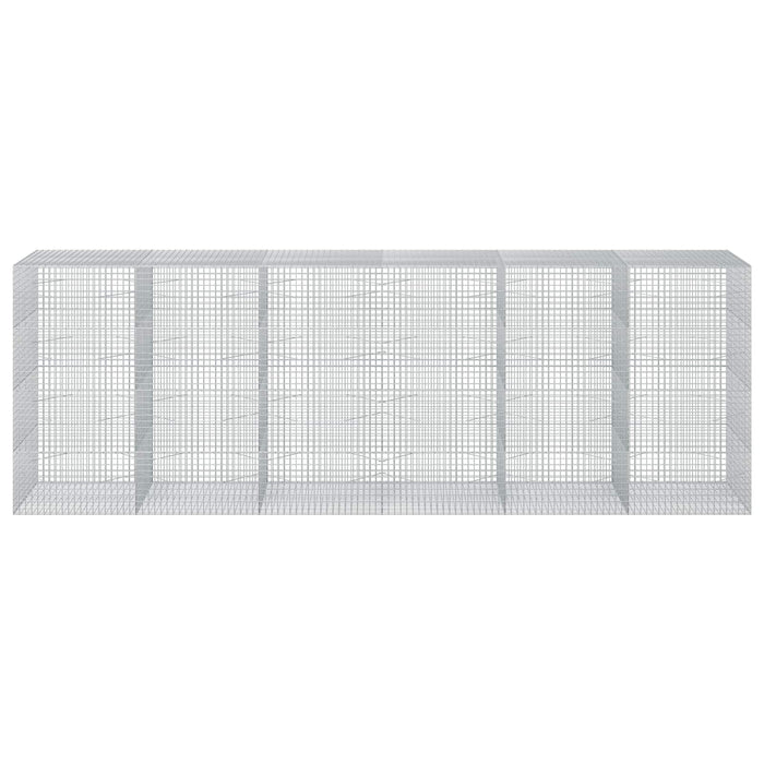 Gabion cu sârmă de 3,5 mm și plasă de 5x5 cm 600x100x200 cm WALTI