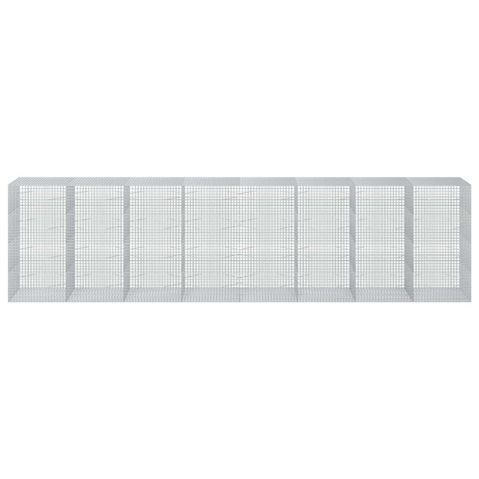 Gabion cu sârmă de 3,5 mm și plasă de 5x5 cm 800x100x200 cm WALTI