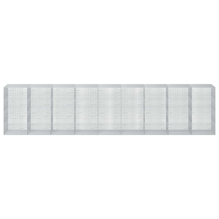 Gabion cu sârmă de 3,5 mm și plasă de 5x5 cm 900x100x200 cm WALTI