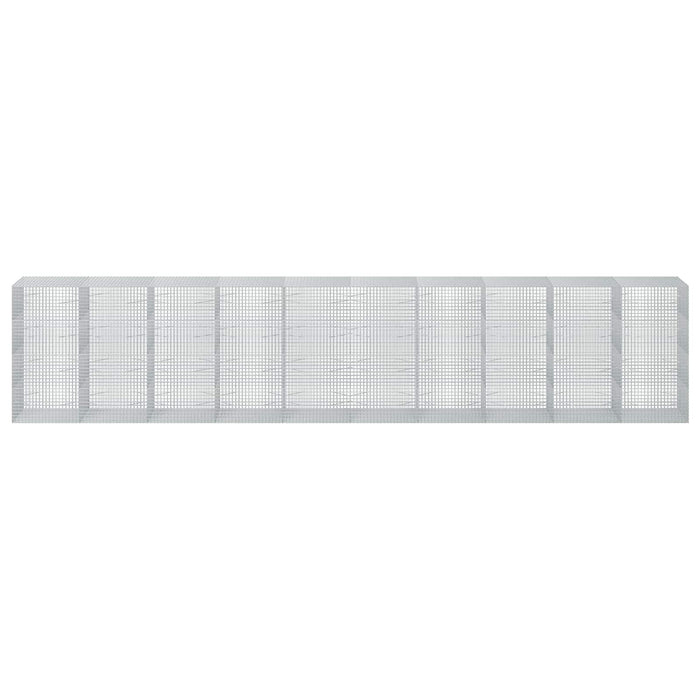 Gabion cu sârmă de 3,5 mm și plasă de 5x5 cm 1000x100x200 cm WALTI